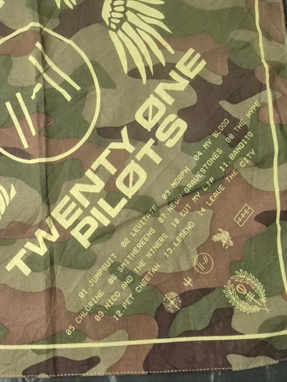 Twenty One Pilots Trench Bandana Second Leg Of Trench Tour 2017 - Picture 8 of 11